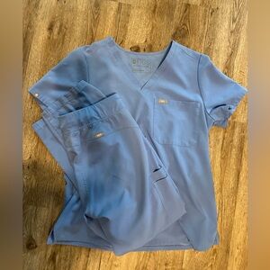 Figs Scrub Set Ceil Blue Kade Catarina Womens Size Medium